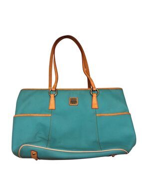 Dooney & Bourke Helena Shopper Turquoise Leather Tote